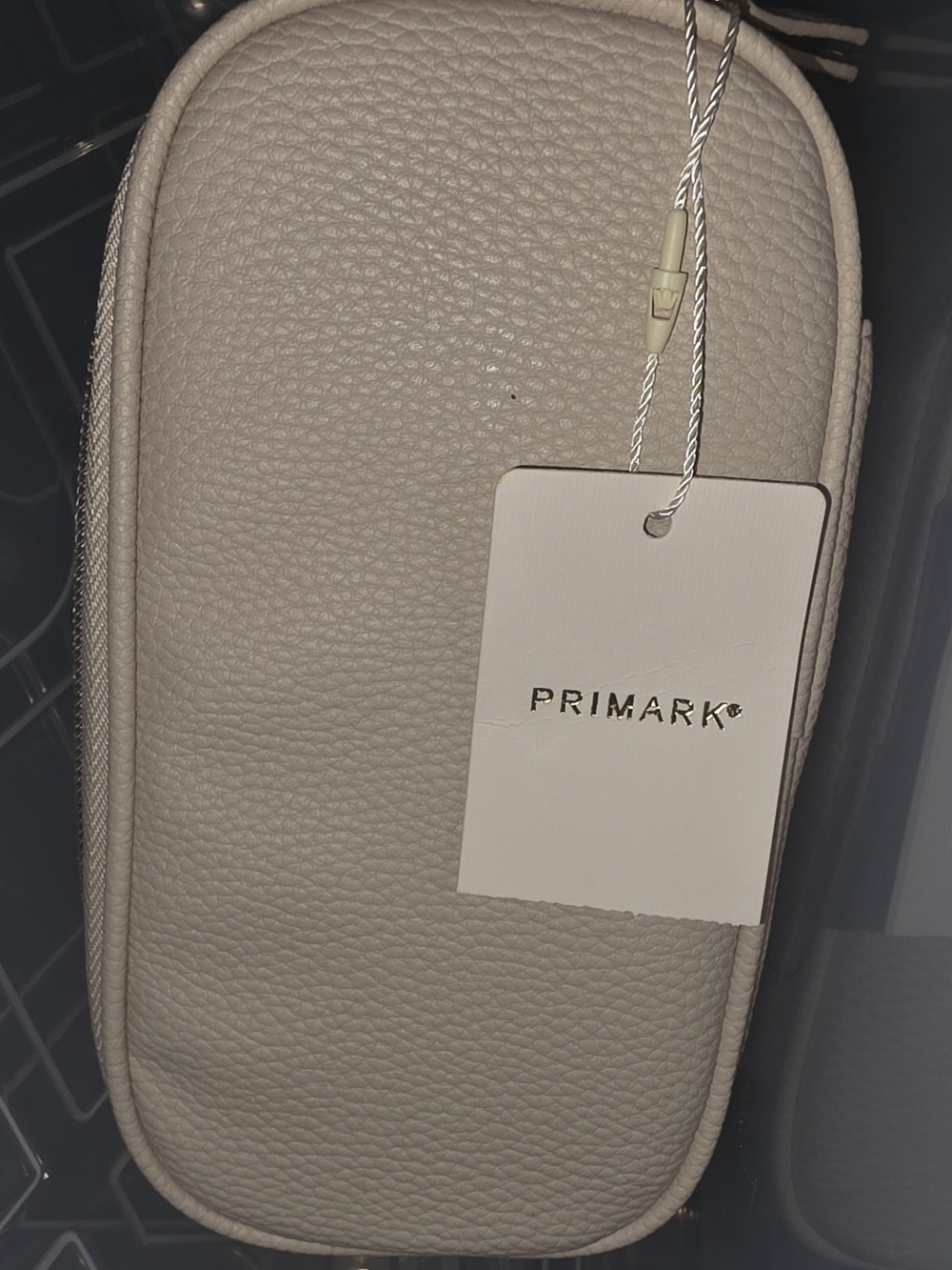 New With Tags! Primark Cream Pebbled Cosmetic Pouch